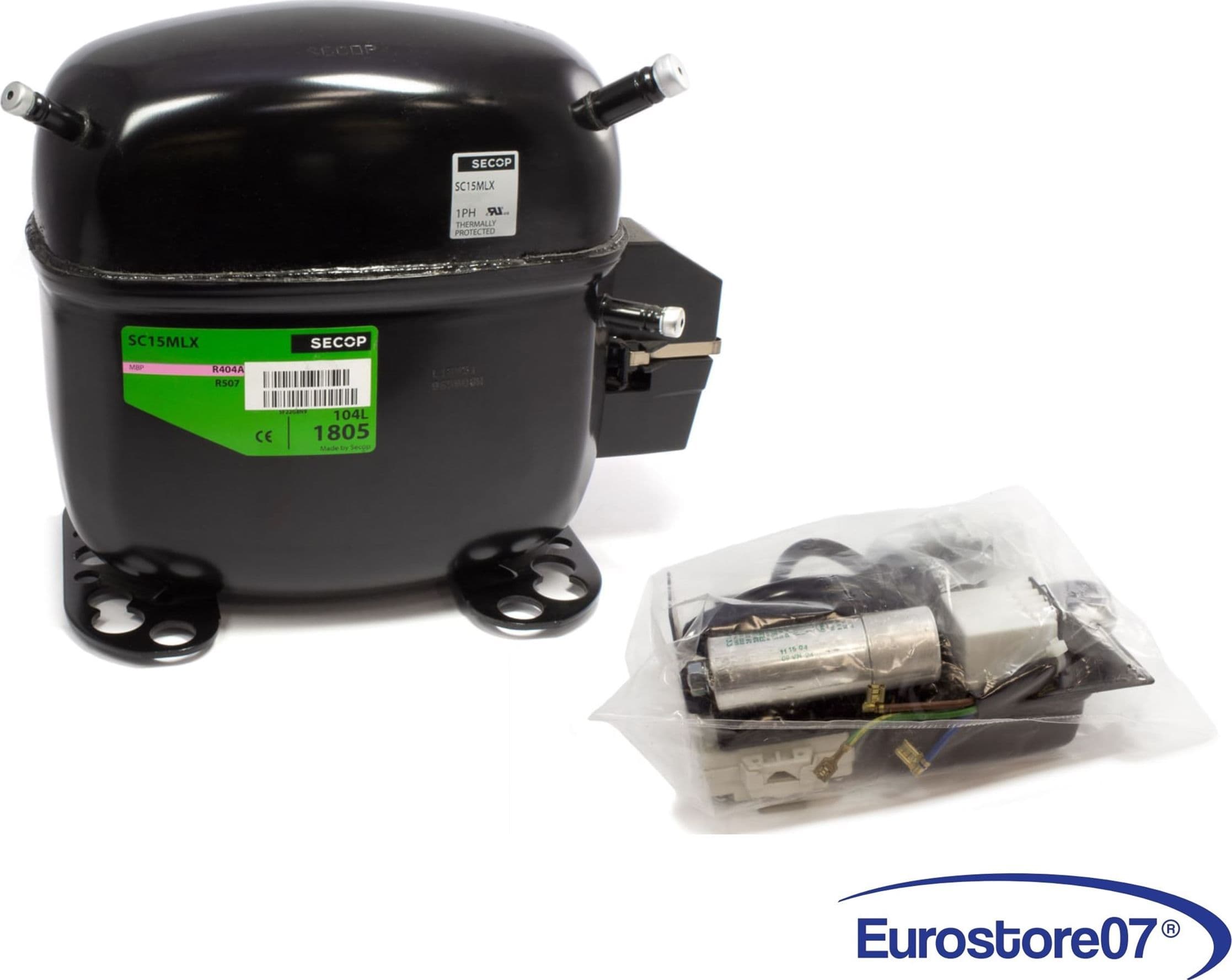 Compressore frigorifero / congelatore embraco nek6214z - gas r134a mhbp 16,8cc