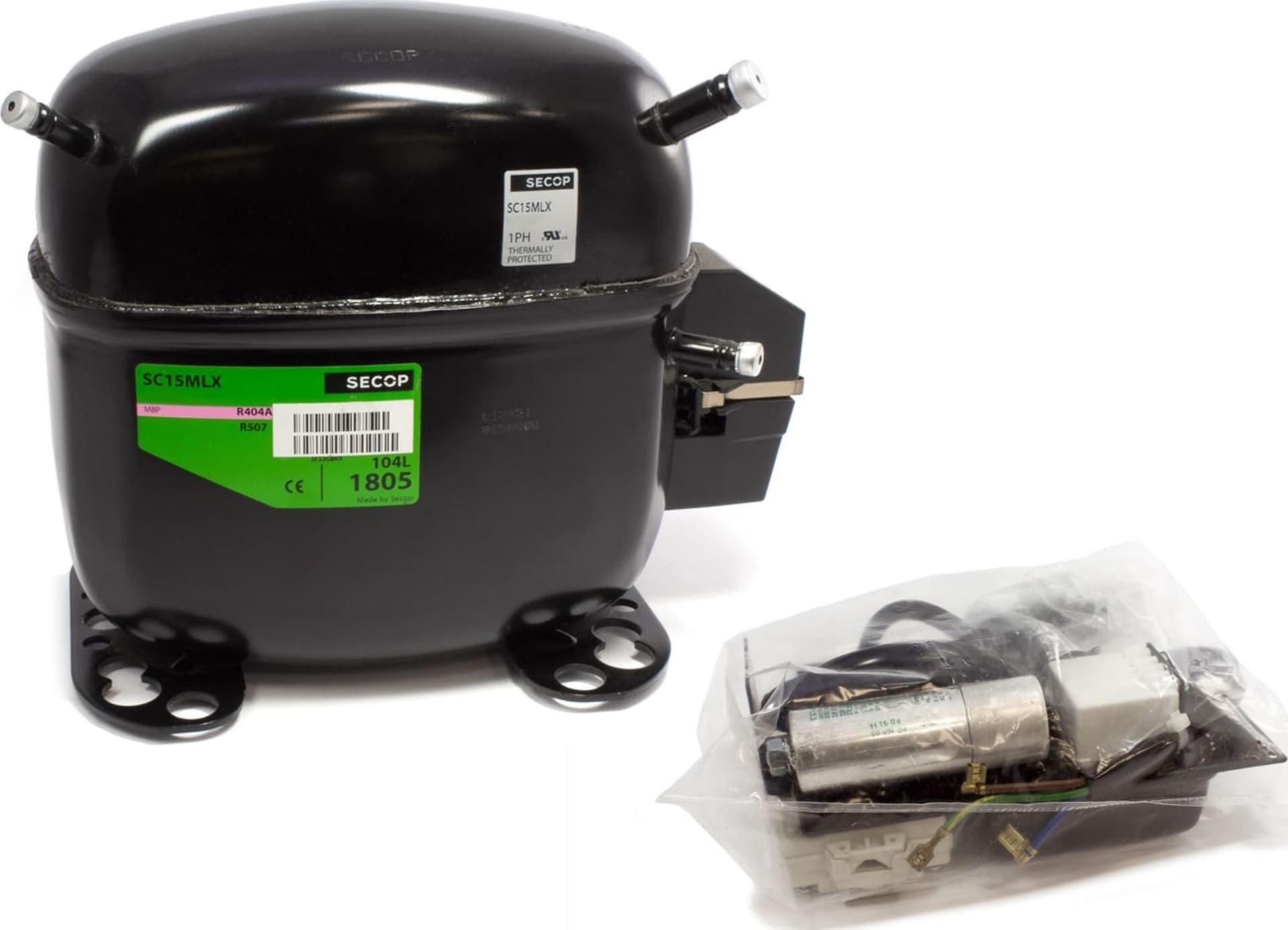 Compressore frigorifero / congelatore  embraco nek6214z - gas r134a  mhbp 16,8cc - 4