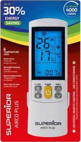 Superior Telecomando Universale Climatizzatori AirCo Plus illuminato - 6