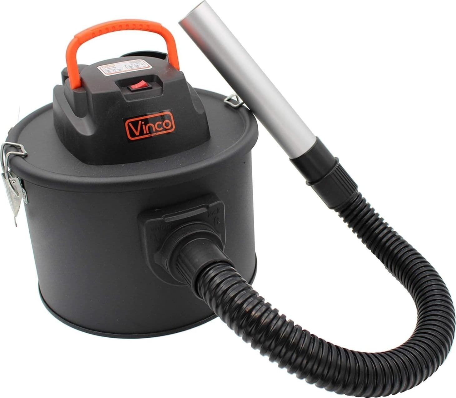 Aspiracenere Vinco 40176 - Motore 600W, Serbatoio 10 Litri in Metallo, per Stufe, Camini e Barbecue - 4