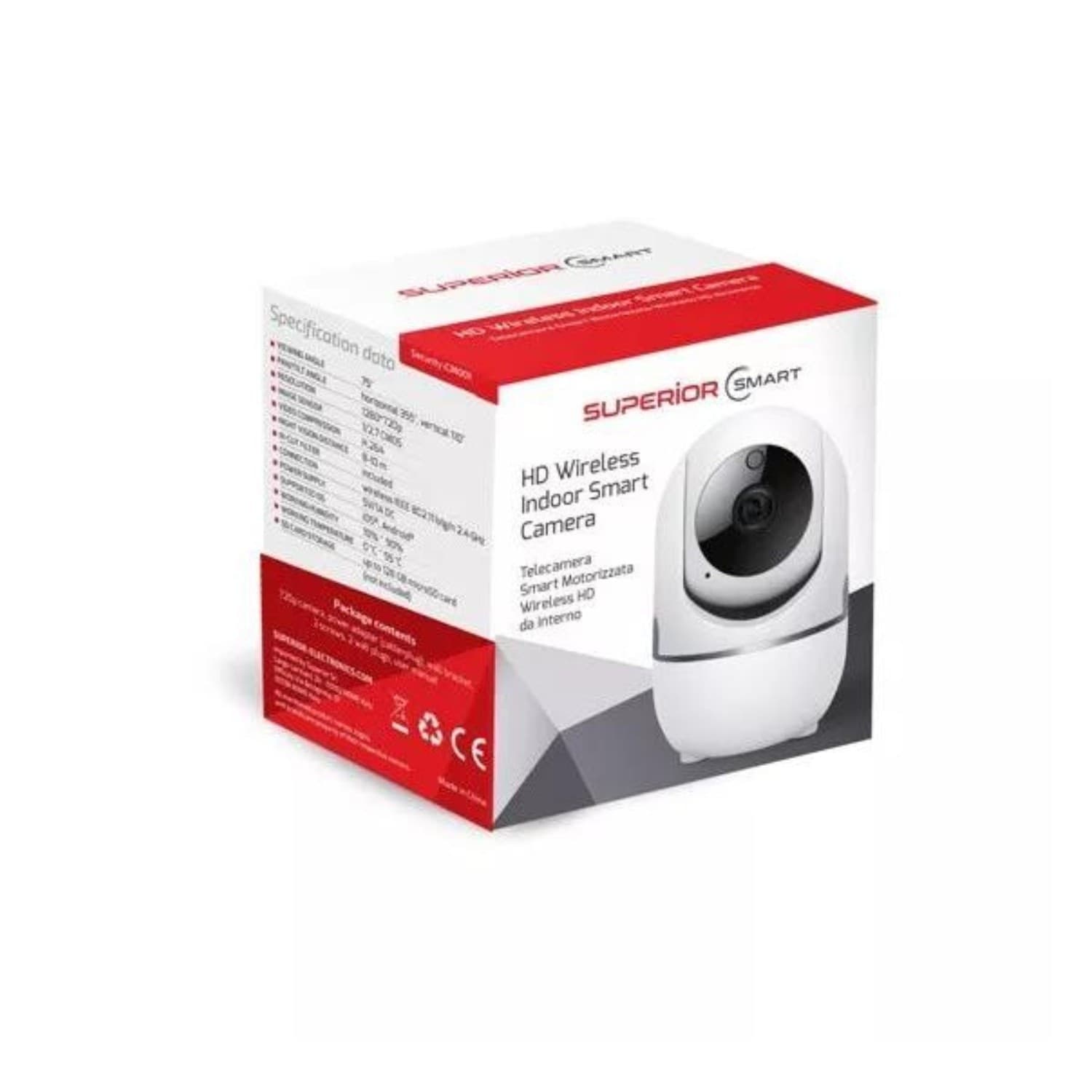 Superior Security Camera Interno 360 Hd Wifi Smartlife - 2