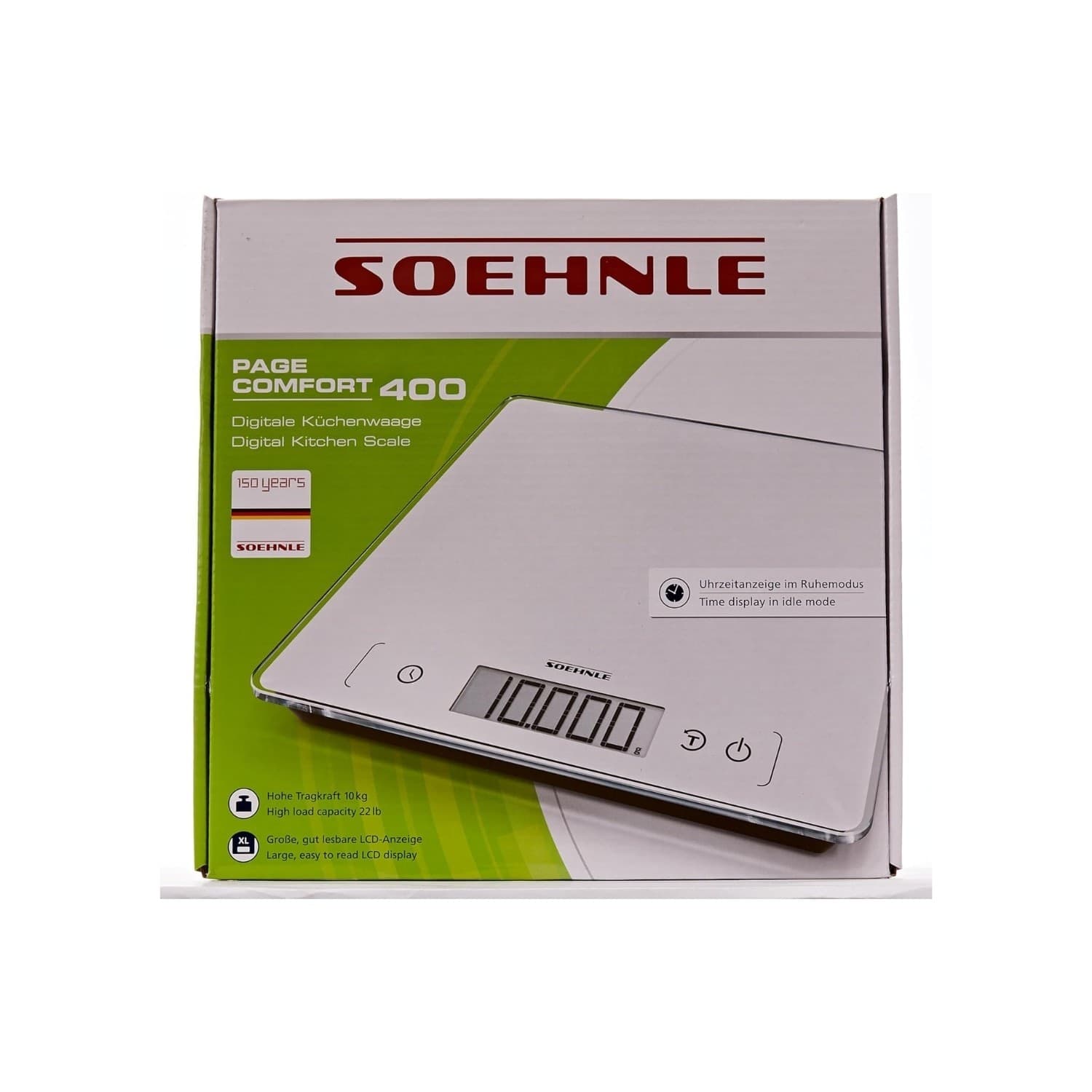 Soehnle Page Comfort 400 Bianco Superficie piana Quadrato Bilancia da cucina elettronica - 2