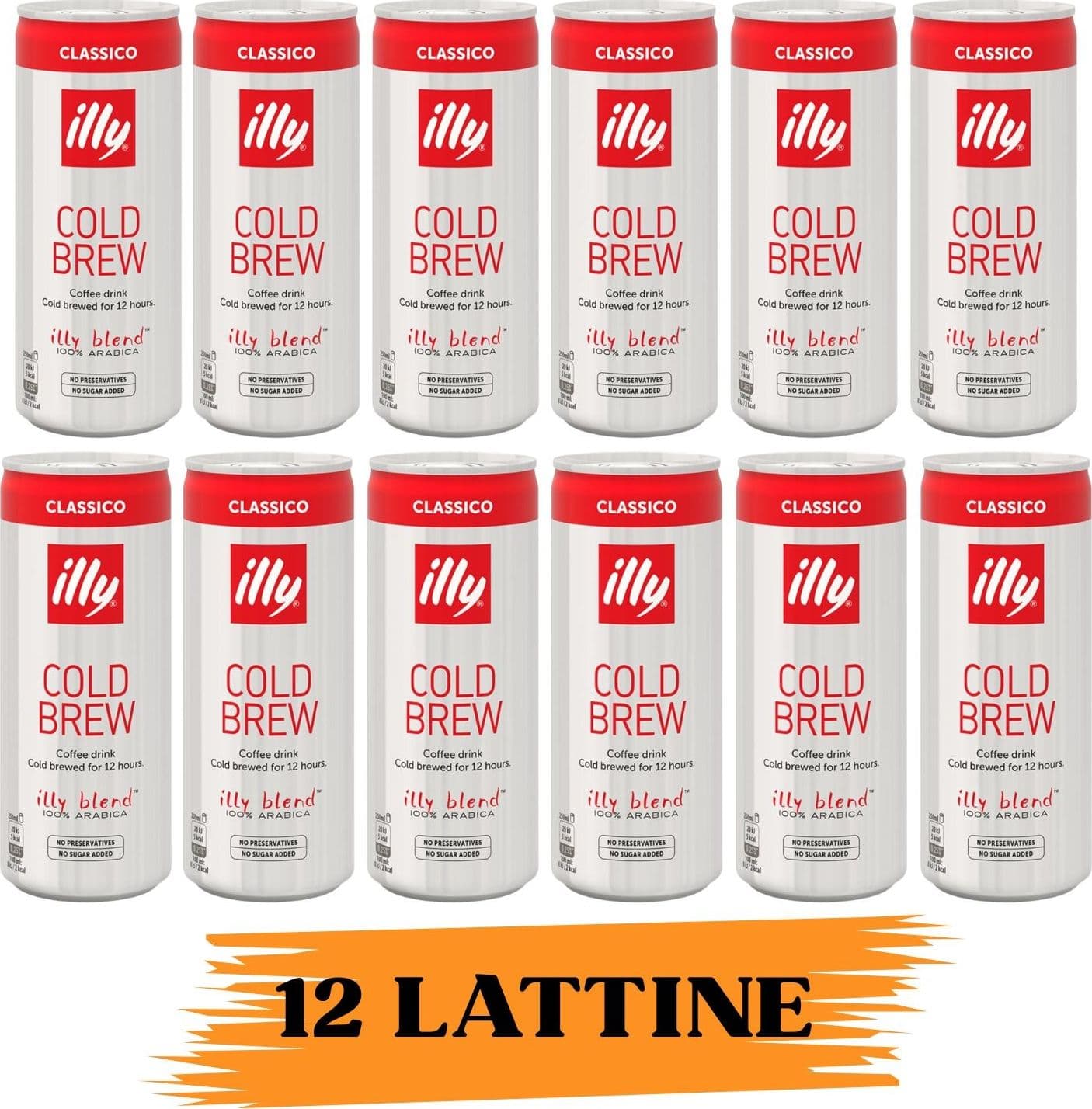 illy Bevanda Cold Brew Classico 12 Lattine da 250ml