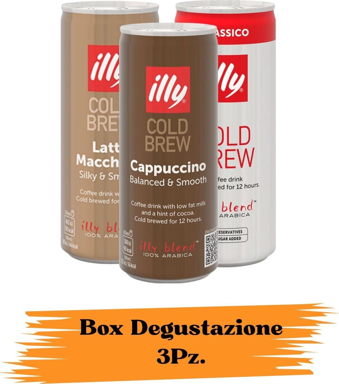 BOX DEGUSTAZIONE - illy Bevanda Cold Brew MIX 3 Lattine da 250ml (Classico/Cappuccino/Caffe' e Latte Macchiato) - 4