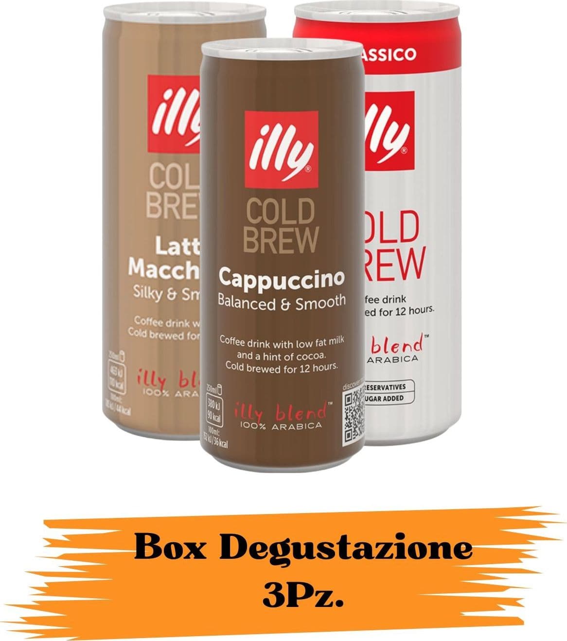BOX DEGUSTAZIONE - illy Bevanda Cold Brew MIX 3 Lattine da 250ml (Classico/Cappuccino/Caffe' e Latte Macchiato) - 4