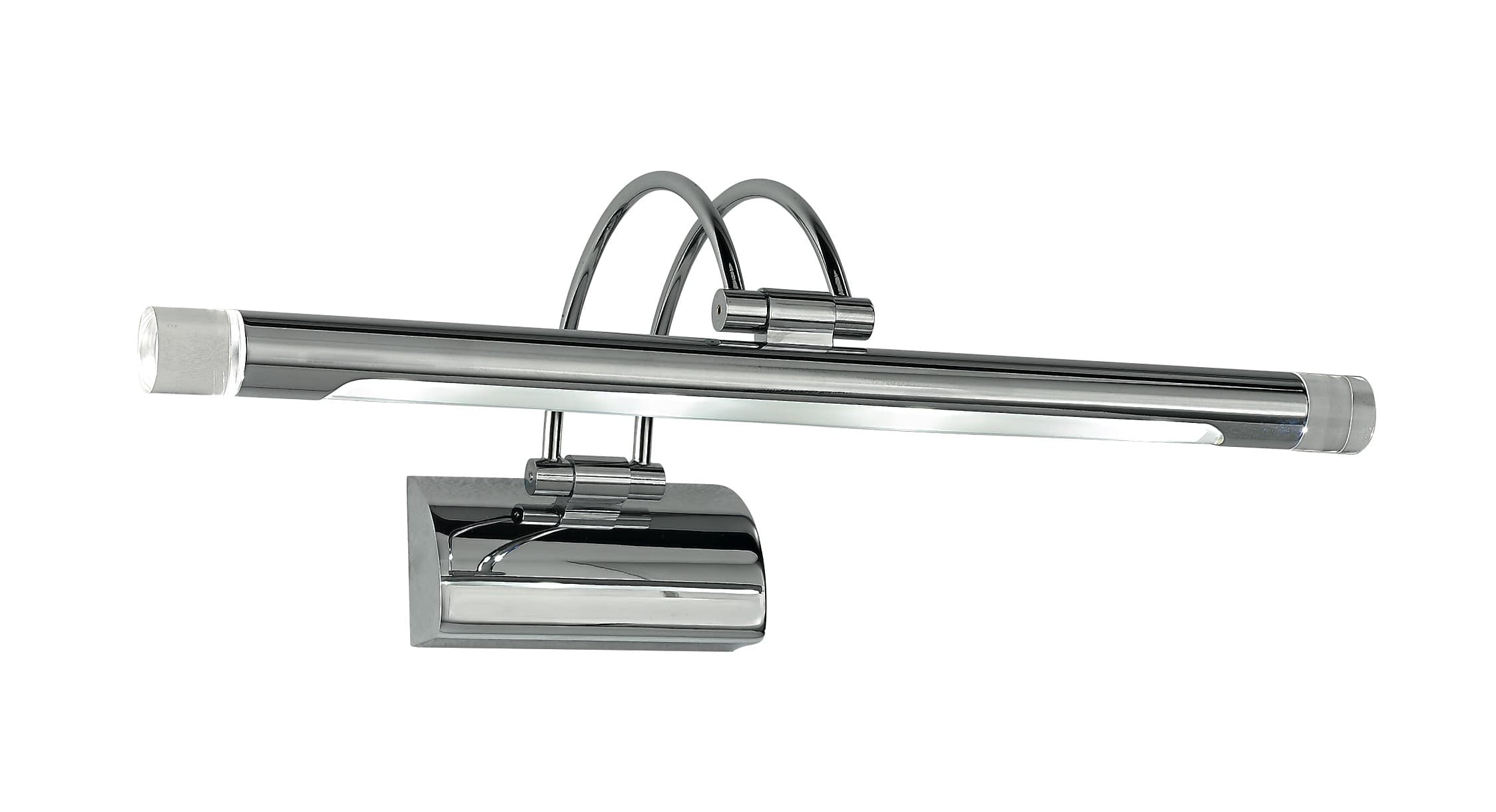 Applique cromata dalla forma originale con luce led 4 watt 3500 kelvin