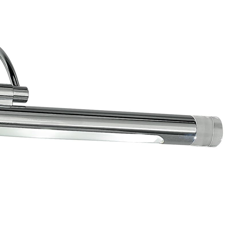 Applique cromata dalla forma originale con luce led 4 watt 3500 kelvin - 3