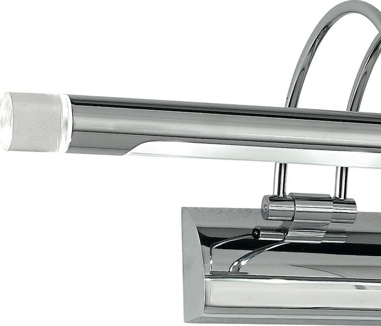 Applique cromata dalla forma originale con luce led 4 watt 3500 kelvin - 4