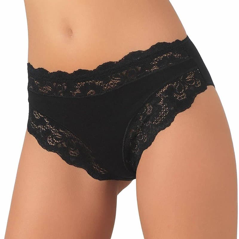 Slip midi bordo pizzo donna 742 Jadea - 9