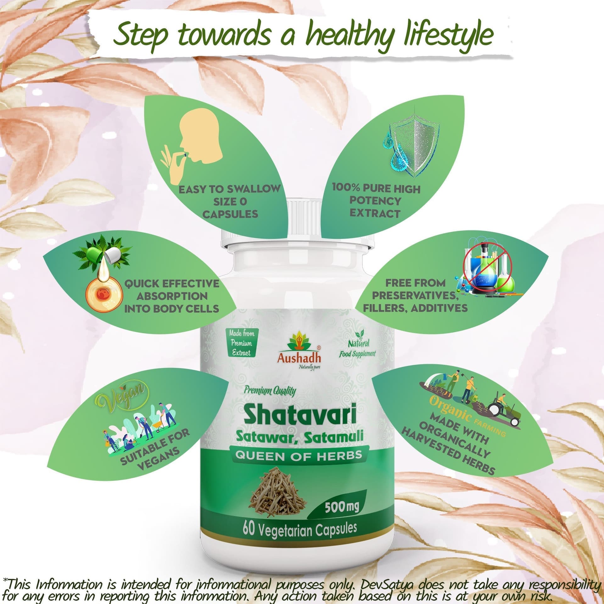 Capsule di Shatavari (Asparago Selvatico) – Benessere Femminile | Vegan, Senza Glutine, Non-OGM, 60 Capsule - 5