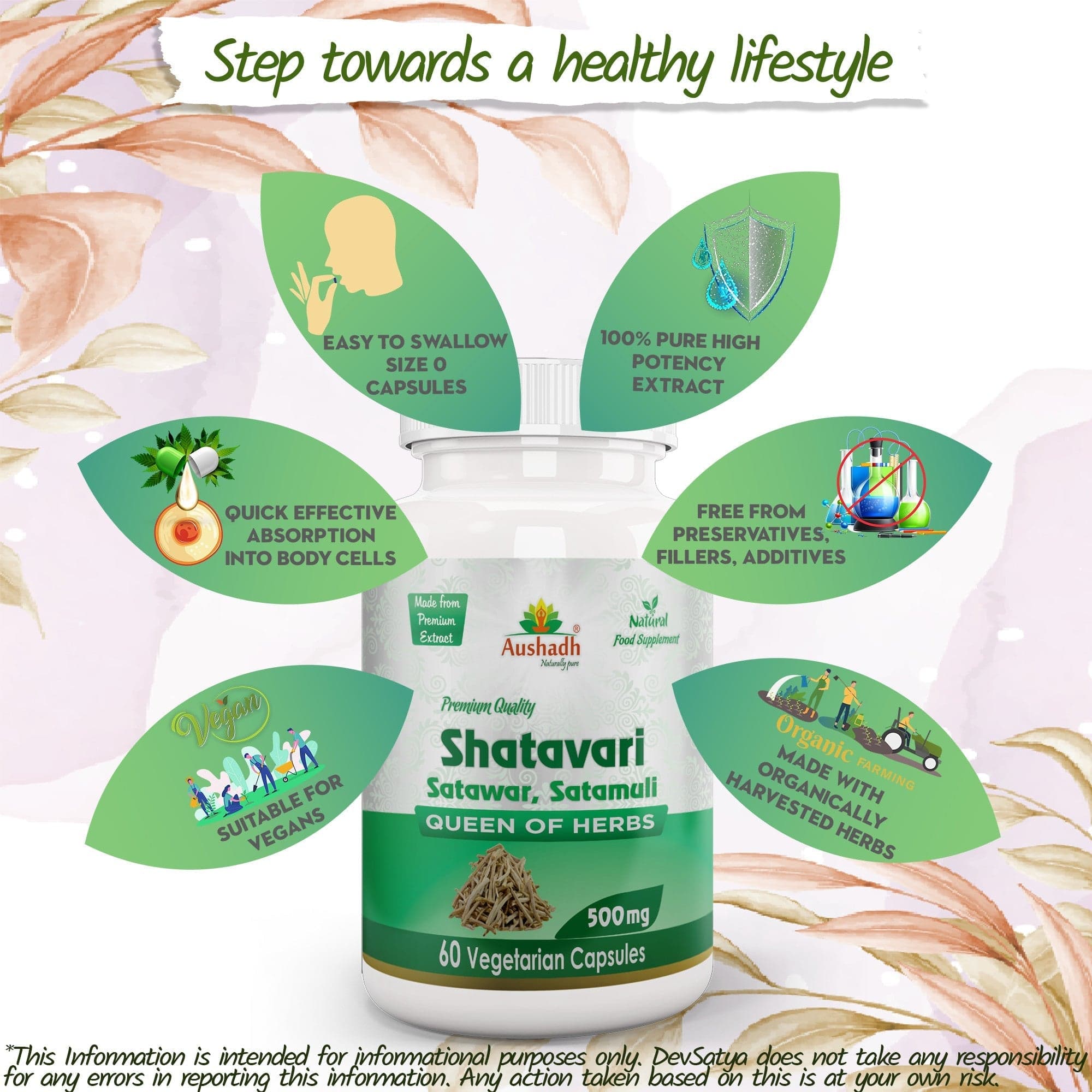 Capsule di Shatavari (Asparago Selvatico) – Benessere Femminile | Vegan, Senza Glutine, Non-OGM, 60 Capsule - 5