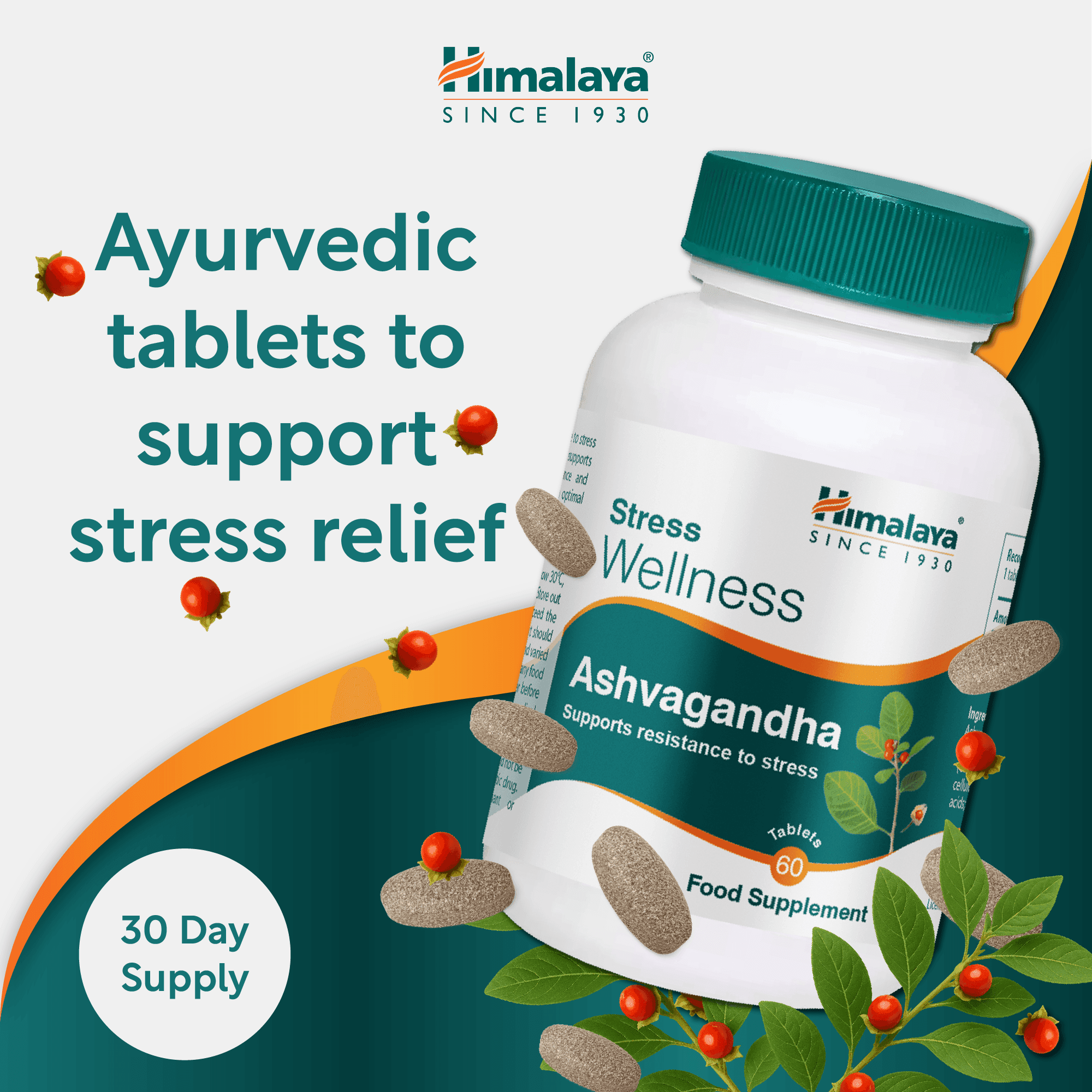 Himalaya Stress Wellness Ashvagandha - 60 Tablets - 2