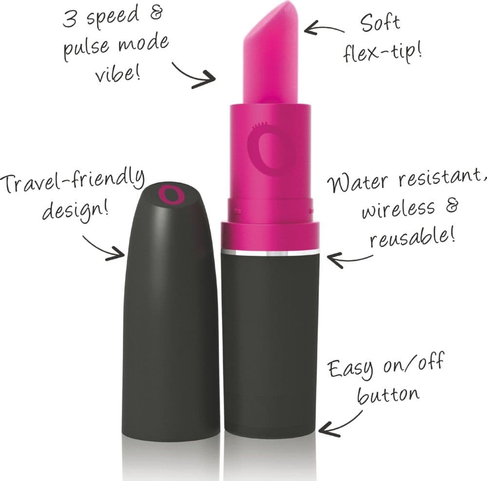 Vibratore rossetto Vibrating Lipstick Vibe stimolatore clitorideo Screaming O - 3