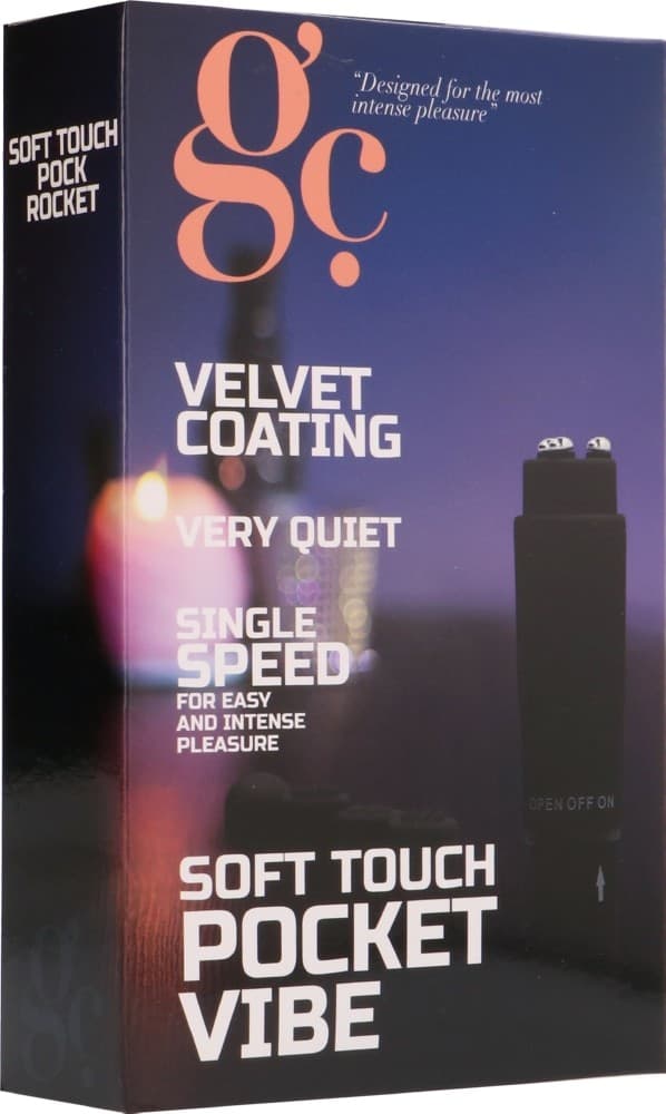 Mini vibratore massaggiatore Soft Touch Pocket Vibe con testine sostituibili di GC - 4
