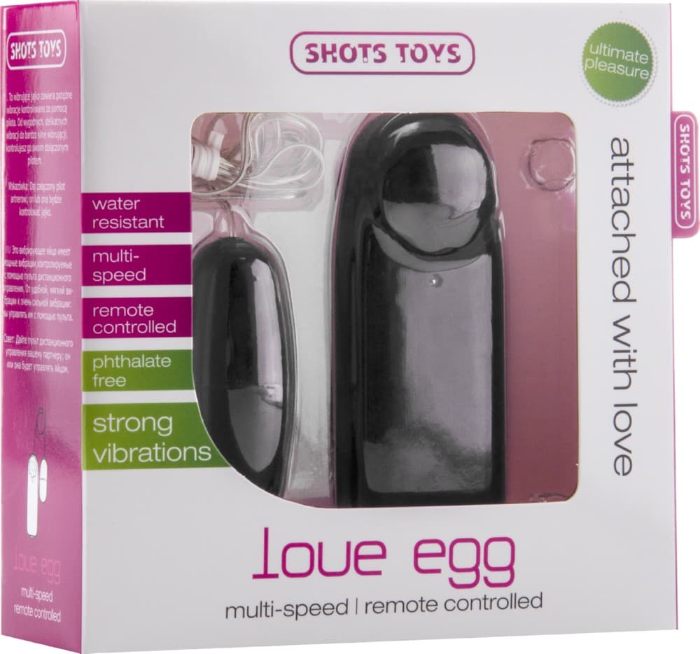 Vibratore ovetto ovulo vibrante Love Egg con telecomando Shots Toys - 8