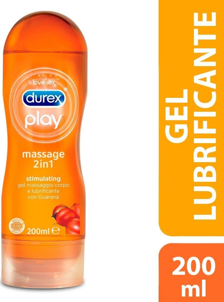 Lubrificante gel ad acqua Massage 2in1 Stimulating Guarana 200ml Durex - 2