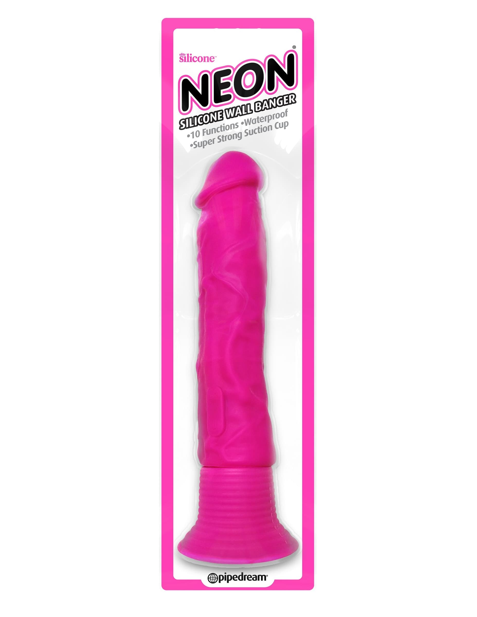 Fallo vibratore realistico Silicone Neon Wall Banger Pipedream - 3