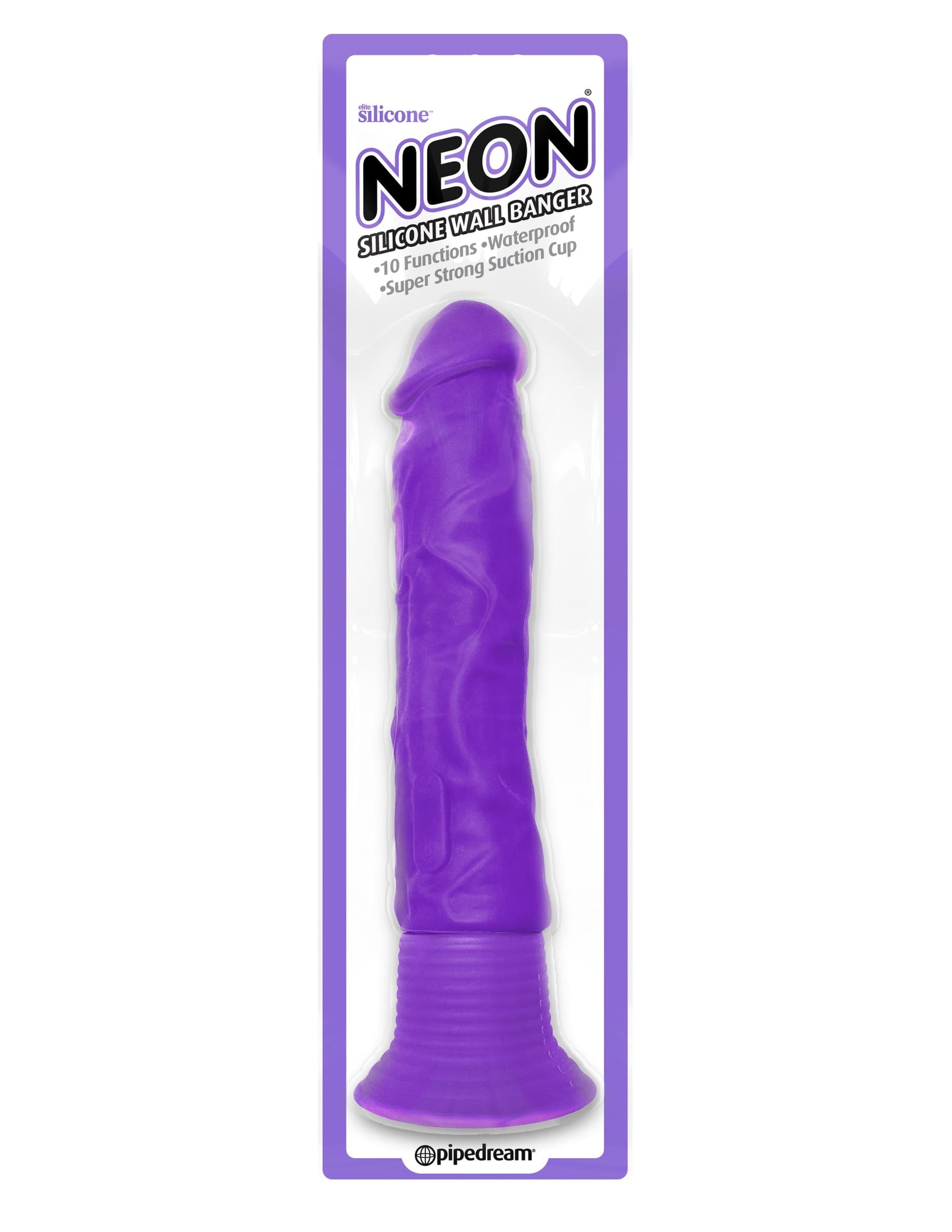 Fallo vibratore realistico Silicone Neon Wall Banger Pipedream - 4