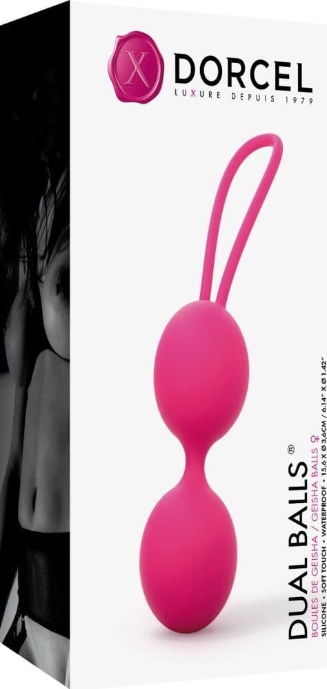 Palline vaginali di Kegel Dual Balls Fucsia di Marc Dorcel - 3