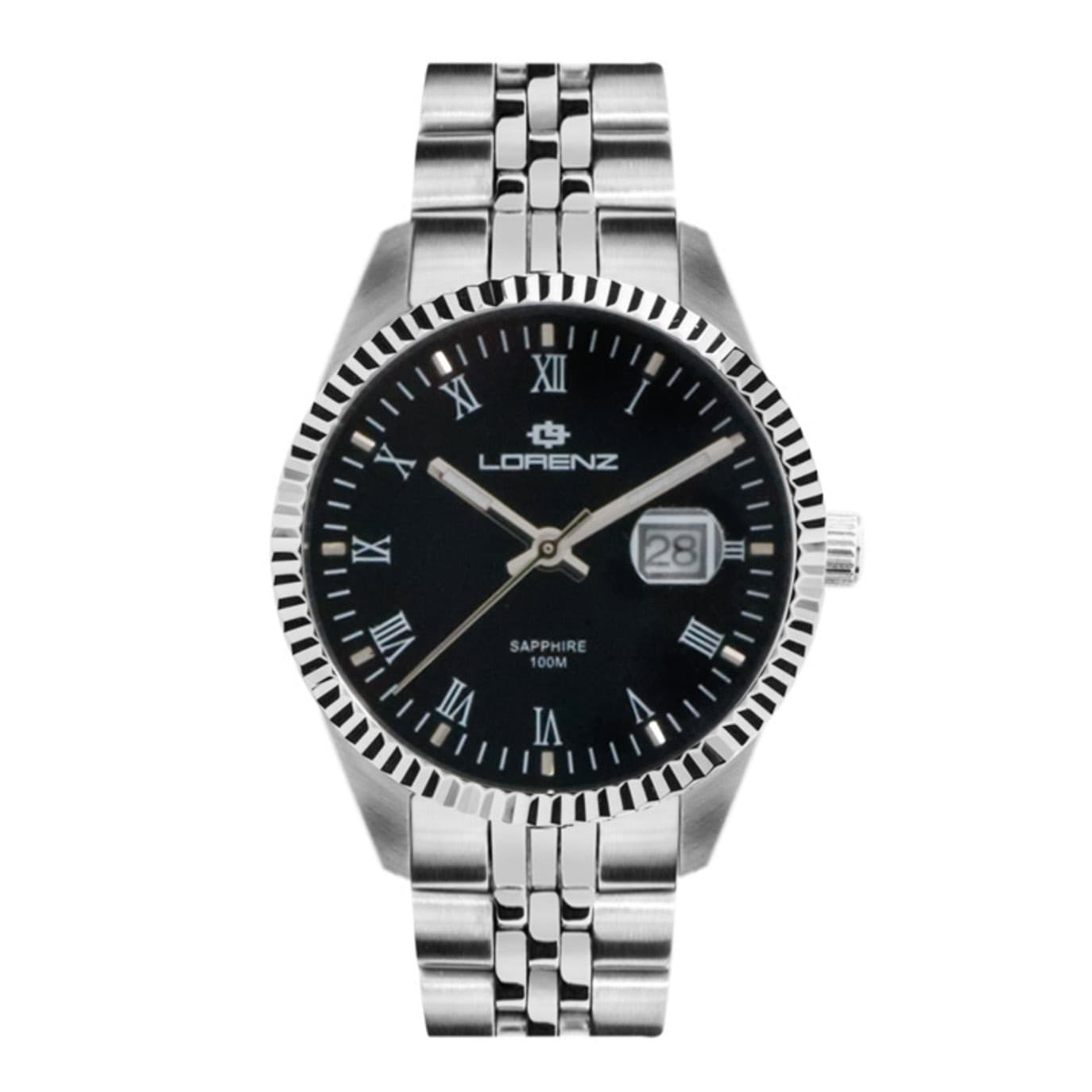 Lorenz Ginevra – Orologio Donna Date Acciaio Nero (30120CC)