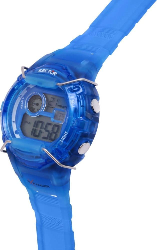 Sector EX-05 – Orologio Unisex Digitale Blu Trasparente  (R3251526001) - 2