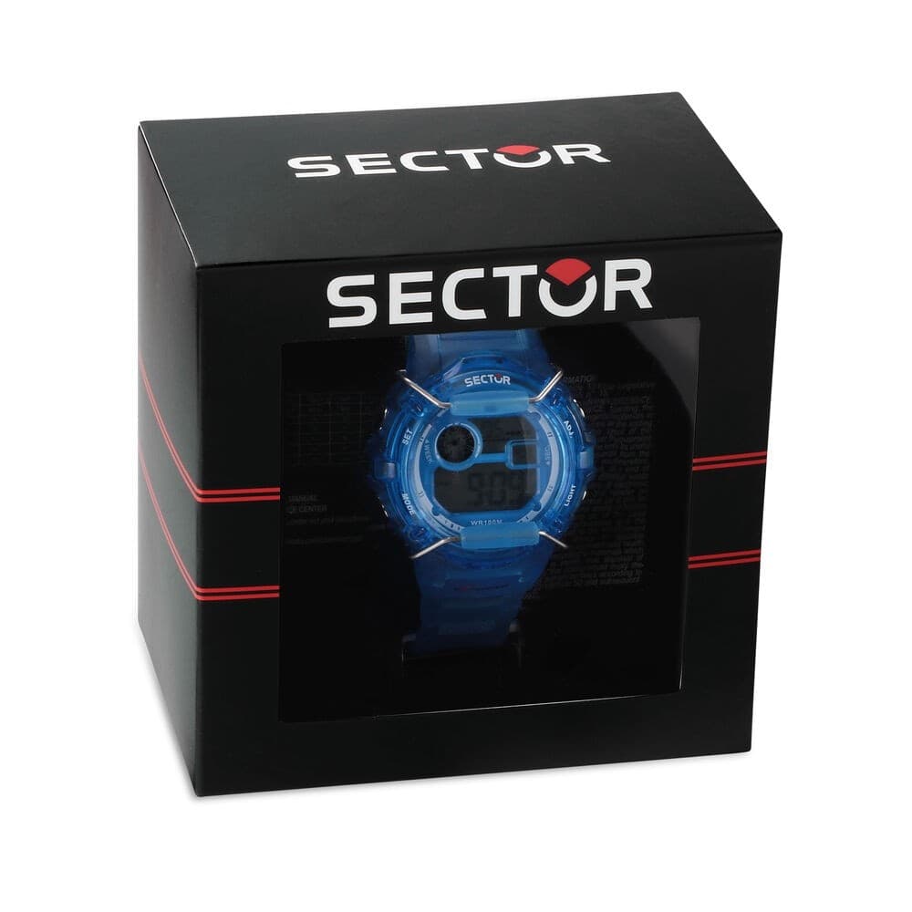 Sector EX-05 – Orologio Unisex Digitale Blu Trasparente  (R3251526001) - 7