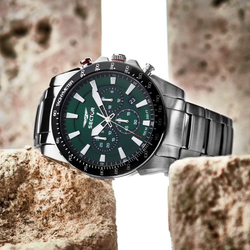 Sector 450 – Orologio Uomo Cronografo Acciaio Verde (R3273776010) - 6
