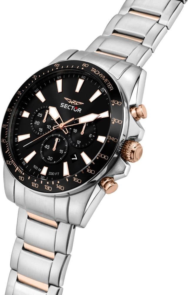Sector 450 – Orologio Uomo Cronografo Acciaio Nero (R3273776007) - 2