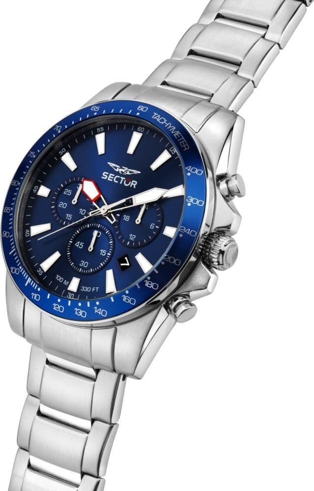 Sector 450 – Orologio Uomo Cronografo Acciaio Blu (R3273776009) - 2