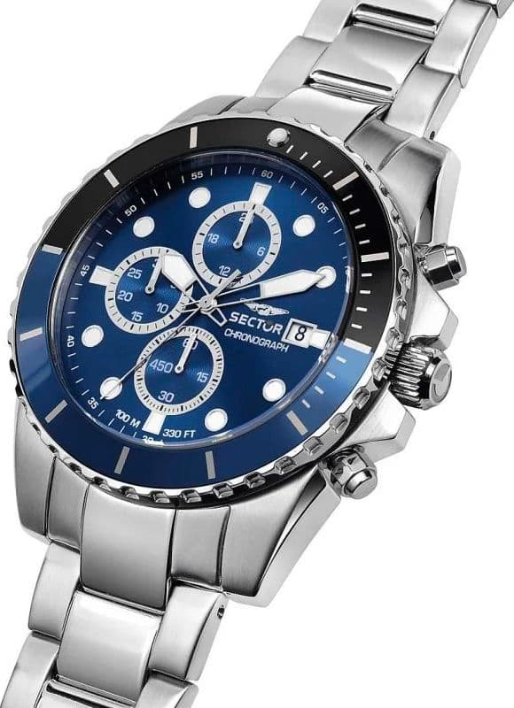 Sector 450 – Orologio Cronografo Uomo Blu Acciaio (R3273776003) - 2