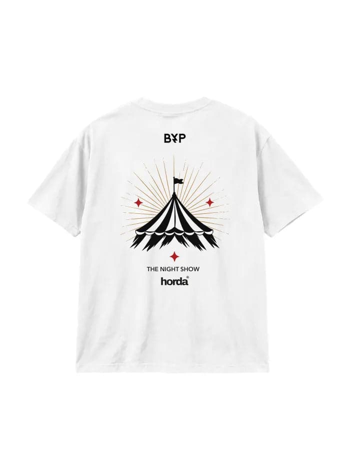 T-shirt Bianca Regular Fit Horda x BYP 200g – Black Circus - 3