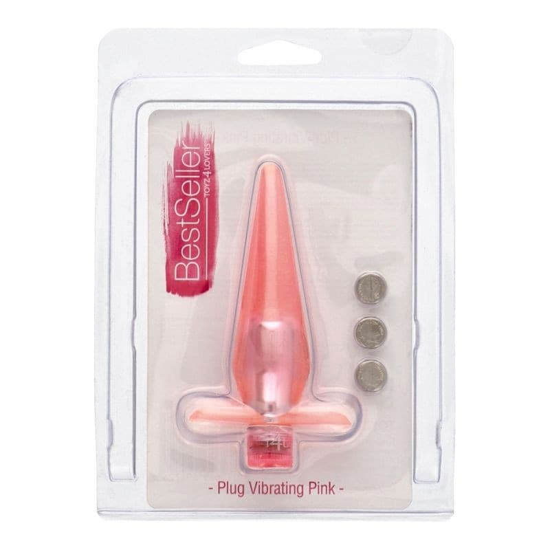 Plug vibrante anale Vibrating Pink di Toyz4Lovers - 2