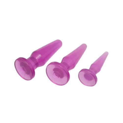 Kit di 3 Anal Plug Timeless di colore viola Toyz4Lovers - 2