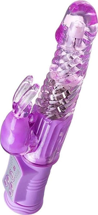Vibratore rabbit rotante viola 761031 di A-Toys - 3