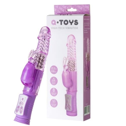 Vibratore rabbit rotante viola 761031 di A-Toys - 4