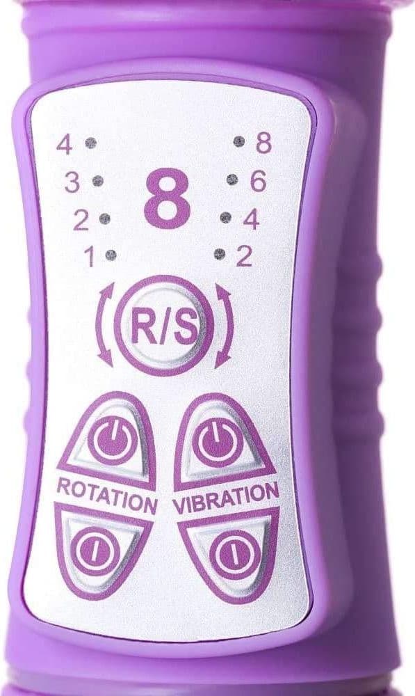 Vibratore rabbit rotante viola 761031 di A-Toys - 5
