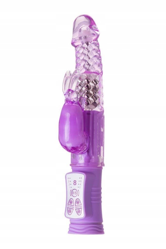 Vibratore rabbit rotante viola 761031 di A-Toys - 7