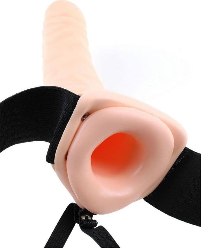 Fallo indossabile cavo dildo strap-on FANTASIA FETISH 20 CM - 2