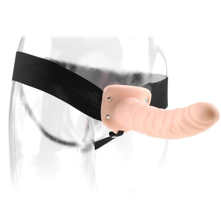 Fallo indossabile cavo dildo strap-on FANTASIA FETISH 20 CM - 3