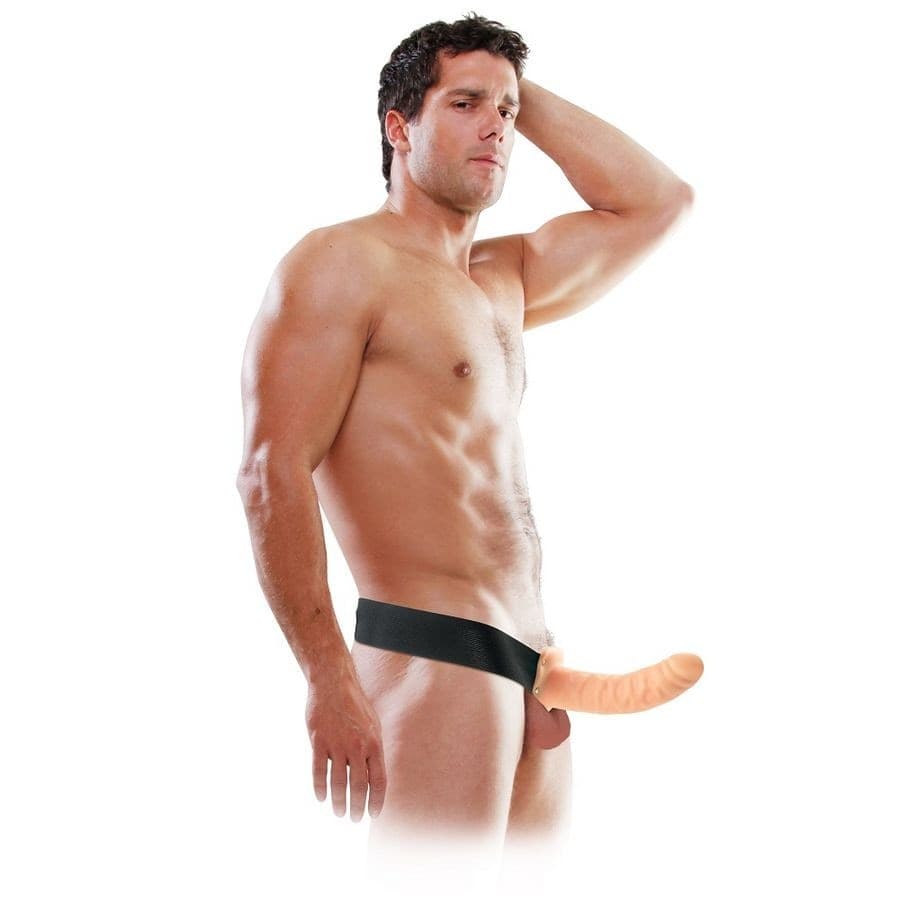 Fallo indossabile cavo dildo strap-on FANTASIA FETISH 20 CM - 4