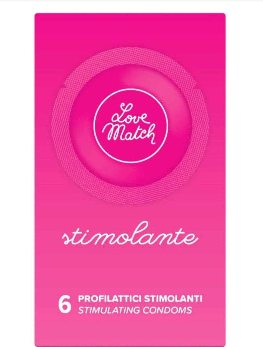 Preservativi stimolanti profilattici 6pezzi Love Match - 4