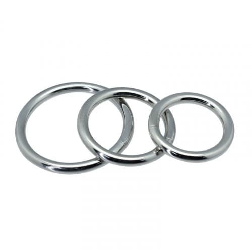 Kit di 3 anelli fallici Timeless in metallo Toyz4lovers - 2