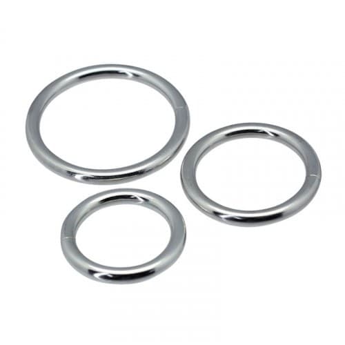 Kit di 3 anelli fallici Timeless in metallo Toyz4lovers - 3