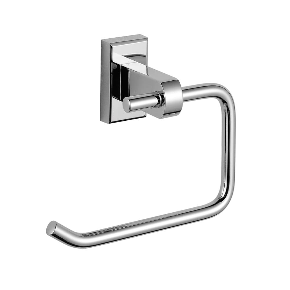Porta Rotolo Salvaspazio Iris Ottone Cromato Accessori Bagno - 2