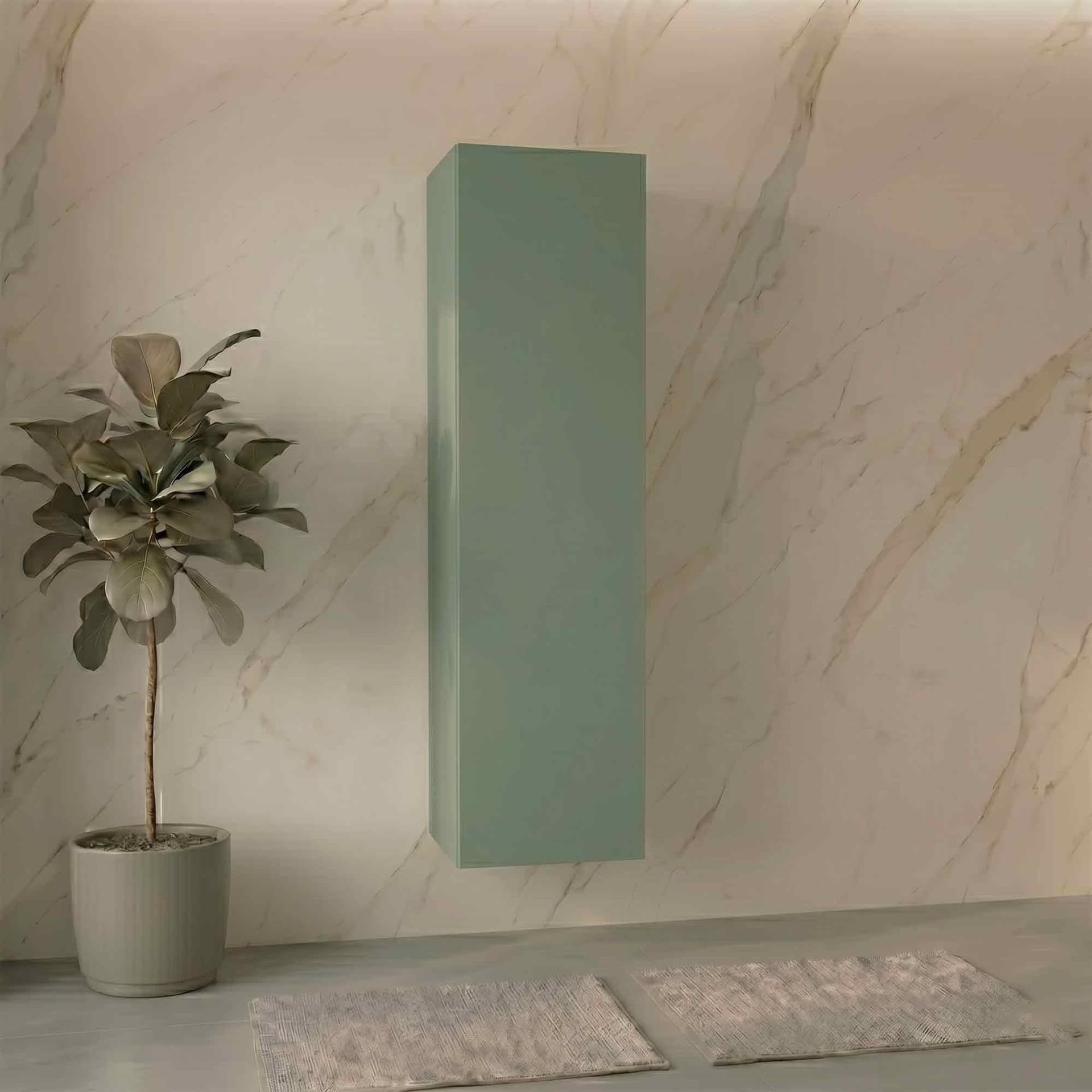 Mobile Colonna bagno con frontale push pull 138x35x28 KREA - 2
