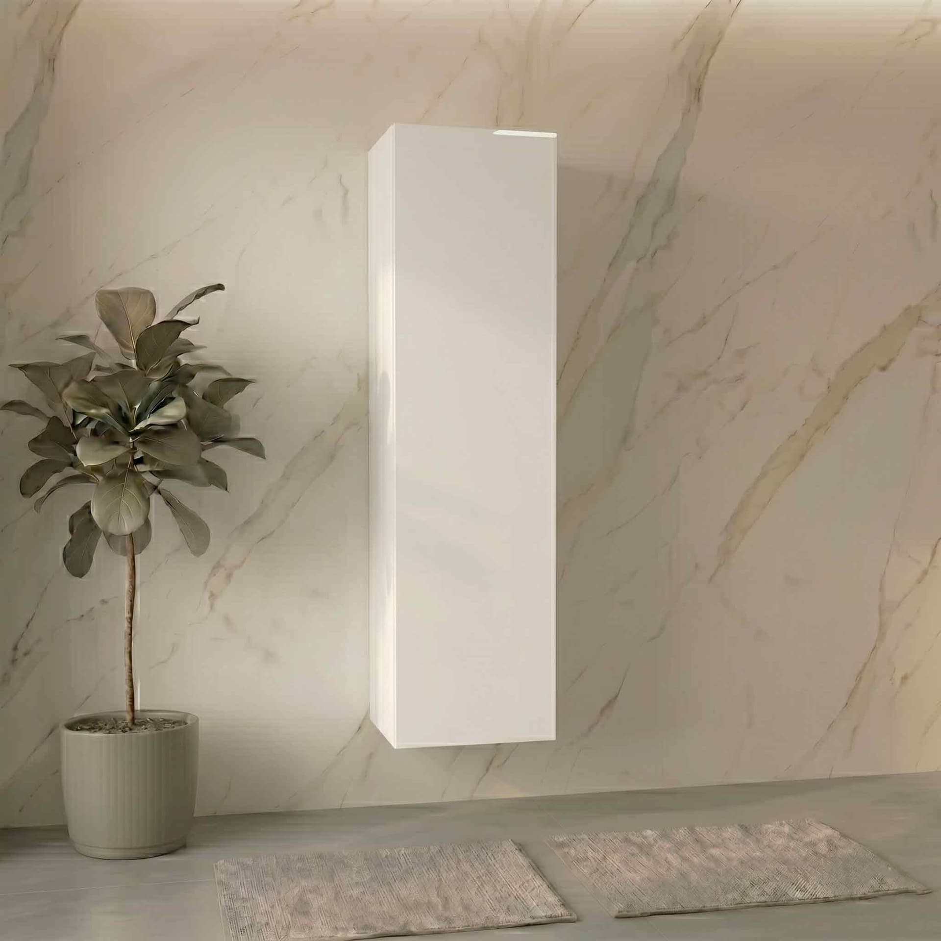 Mobile Colonna bagno con frontale push pull 138x35x28 KREA - 4