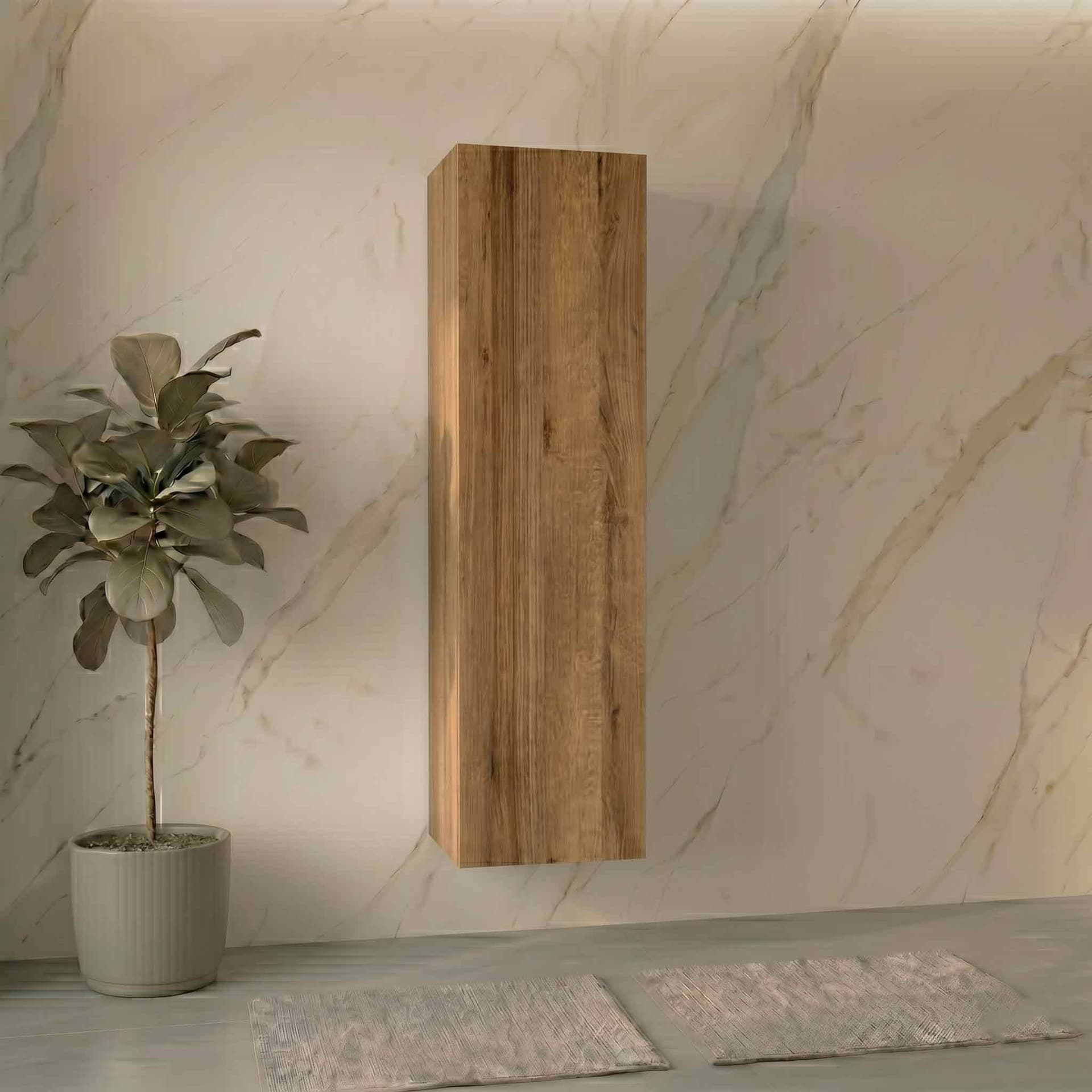 Mobile Colonna bagno con frontale push pull 138x35x28 KREA - 6