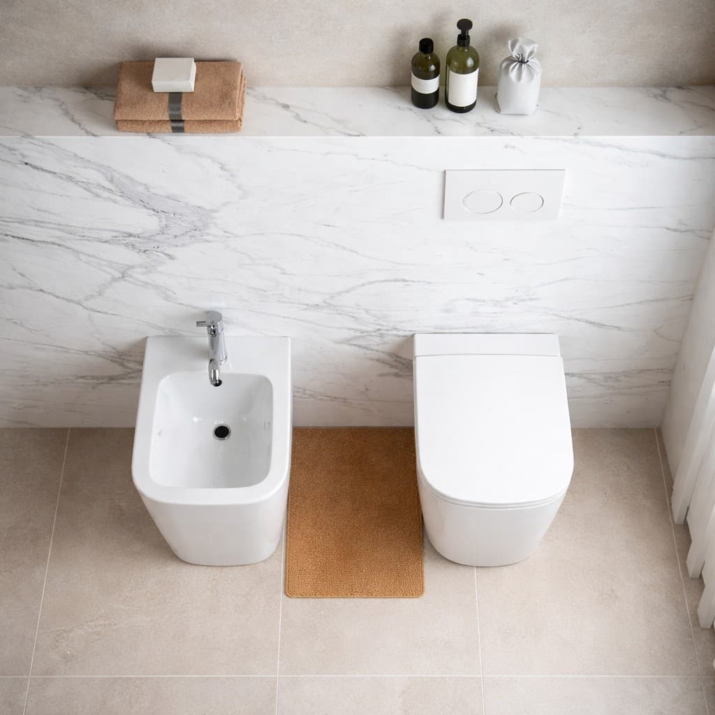 Sanitari Filo Muro Quadrati Ceramica - NEW LEGEND - 3