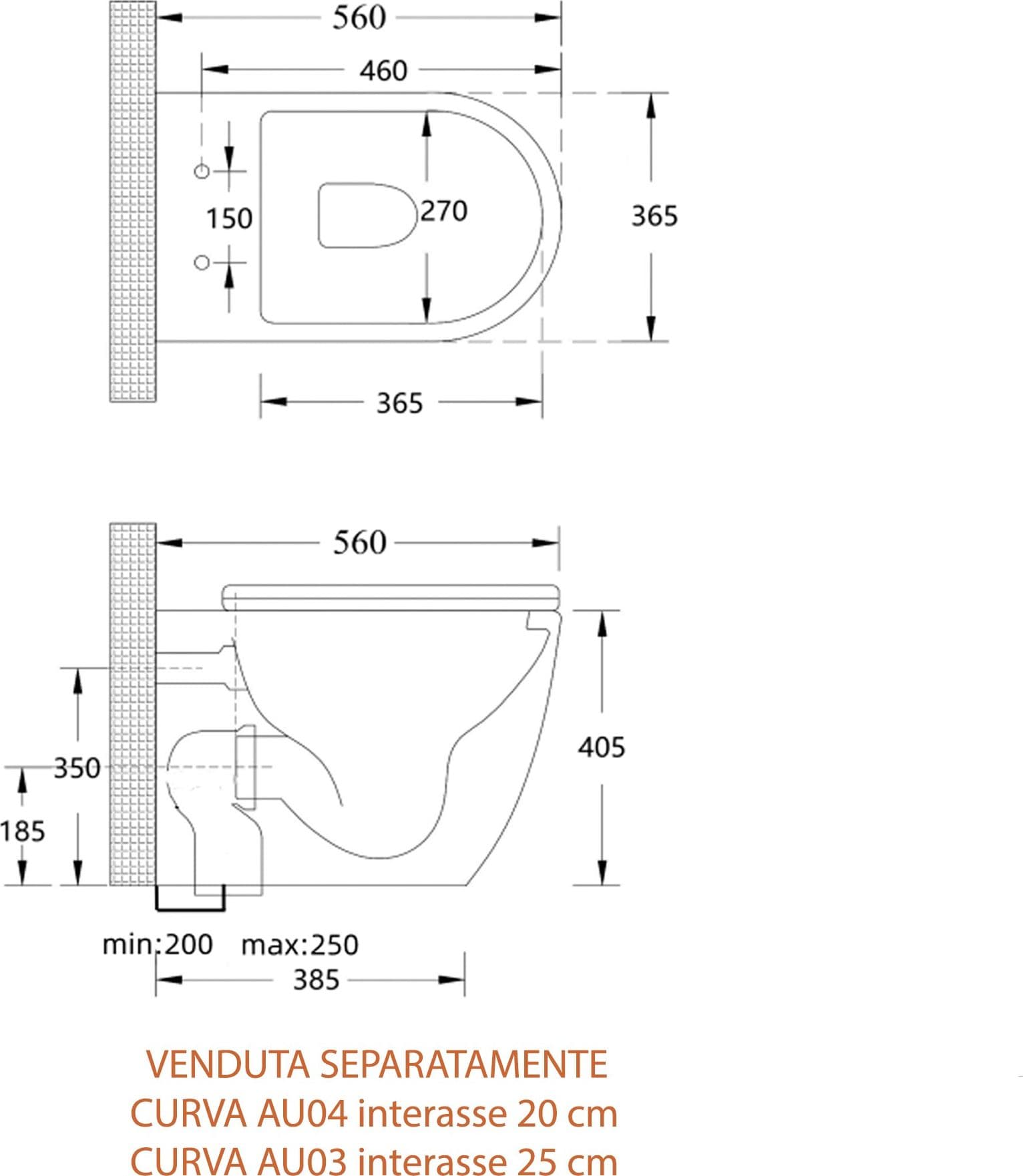 Sanitari filo muro wc e bidet traslati con sedile rallentato rimless | Nemesi - 4