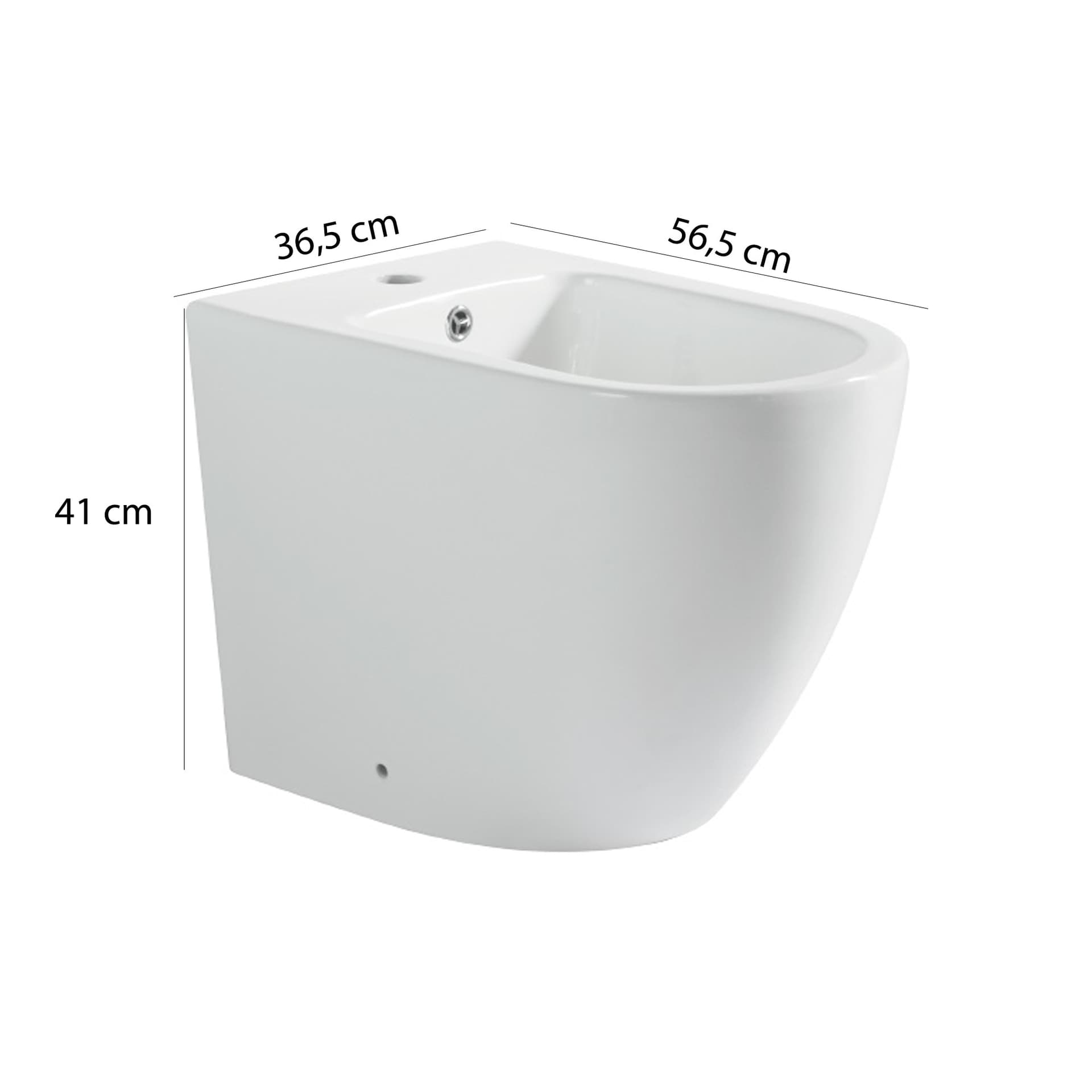 Sanitari filo muro wc e bidet traslati con sedile rallentato rimless | Nemesi - 5